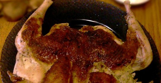 Цыпленок табака на сковороде