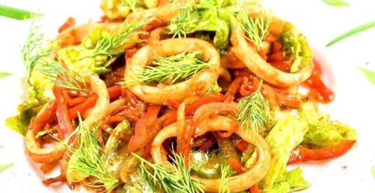 Рататуй с кальмаром