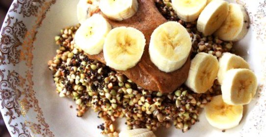 Пророщенная гречка с маком