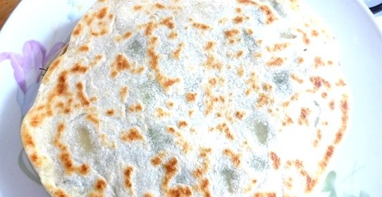 Постные лепешки с зеленью