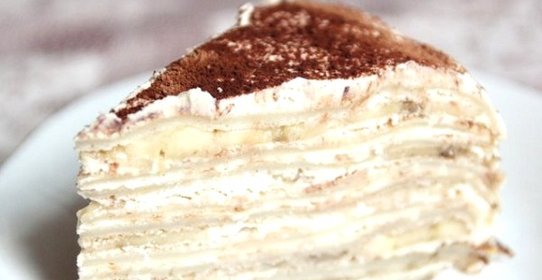 Блинный торт с творожным кремом