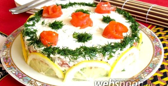 Суши торт «Розовый сад»