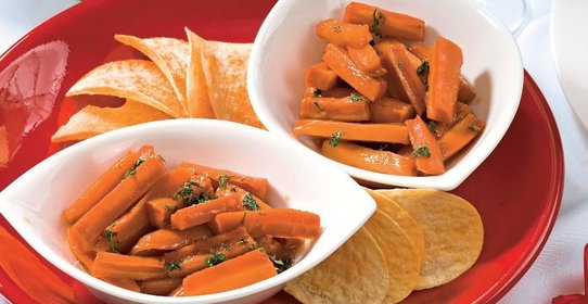 Глазированные в меду овощи