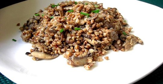 Гречка с грибами в мультиварке