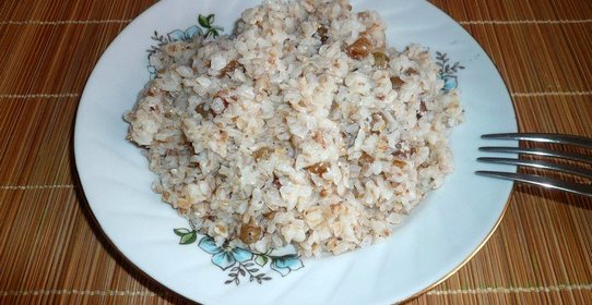 Молочная каша из гречневого продела
