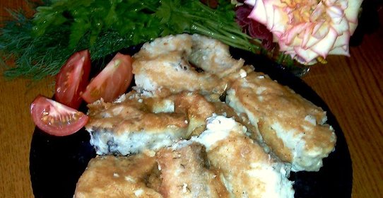 Жареная рыба с золотистой корочкой