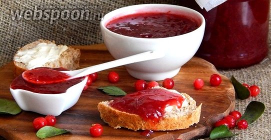 Брусничный джем в мультиварке