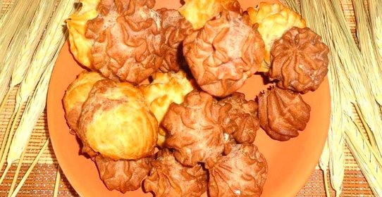 Шоколадно - кофейные профитроли