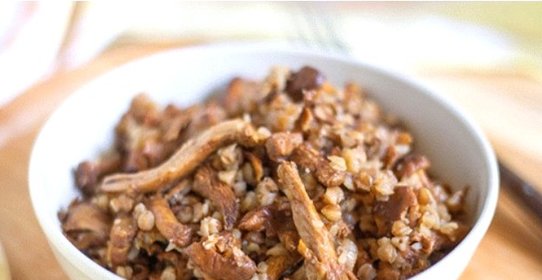 Гречка с лисичками в мультиварке