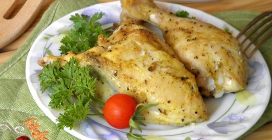 Курица на соли кусочками