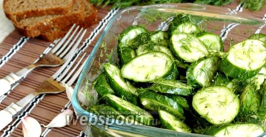 Быстрые малосольные огурцы