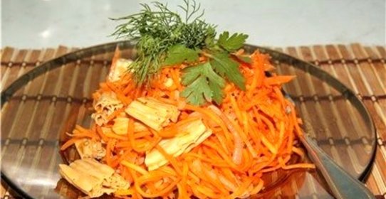 Салат из соевой спаржи