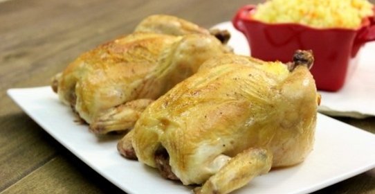 Курица, фаршированная рисом