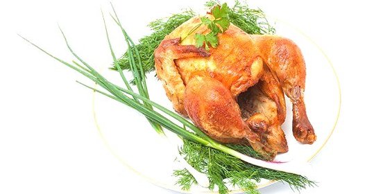 Курица, запеченная в сметане