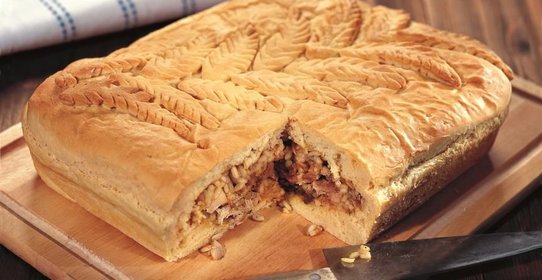 Рождественский пирог с цыпленком