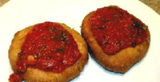 Pizzelle Fritte, жаренная пицца