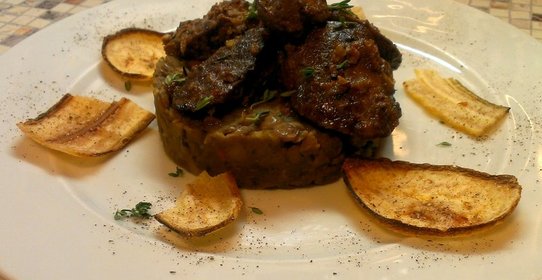 Куриная печень в хересе