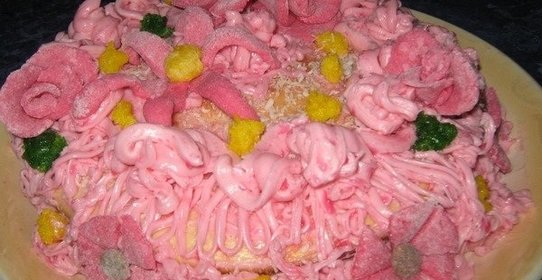 Торт «Весенние цветы»