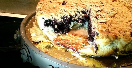 Черничный пирог-штрейзель