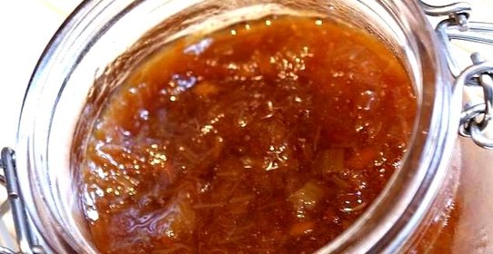 Варенье из ревеня с яблоками