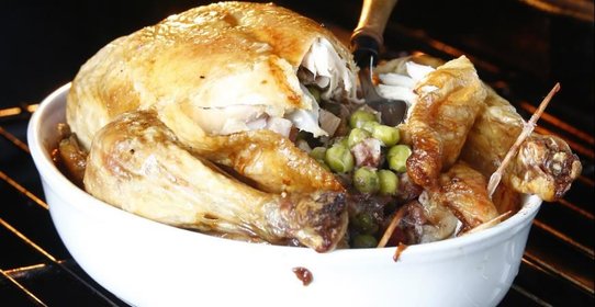 Фаршированная курица