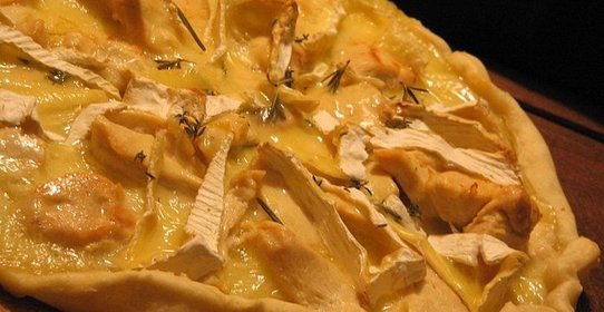 Пицца с козьим сыром