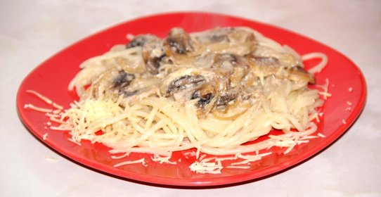 Паста с грибным соусом