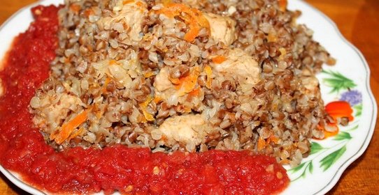 Каша гречневая со свининой