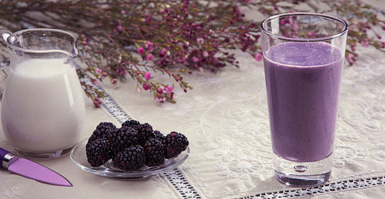 Ежевичный милкшейк