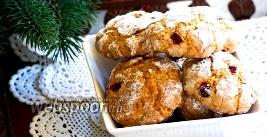 Мягкое печенье с клюквой