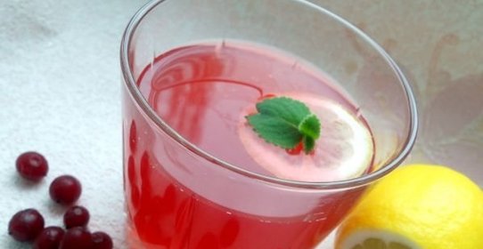 Морс из калины с медом