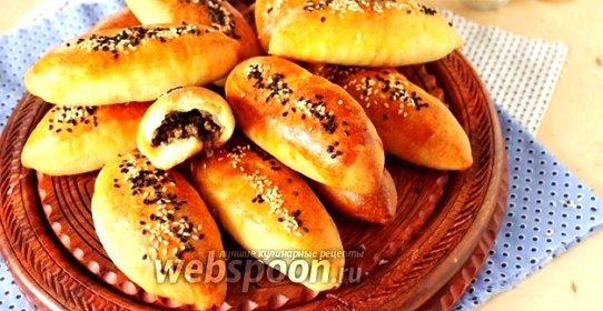 Пирожки с мясом печёные