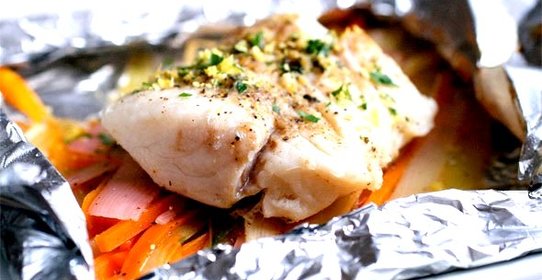 Рыба с картошкой в фольге