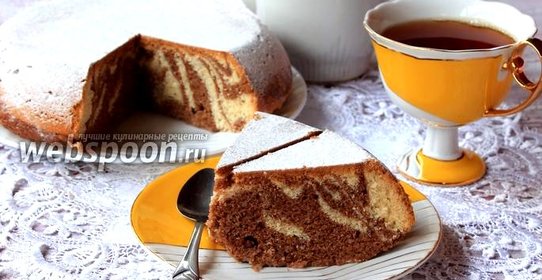 Пирог «Зебра» в мультиварке