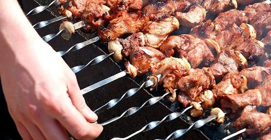 Шашлык в мятном маринаде