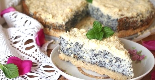 Творожно-маковый пирог