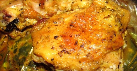 Нежные куриные бедрышки в лимонном соке