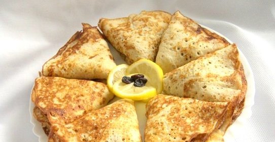 Блинчики на молоке с яблоками