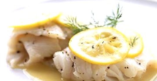 Рыба с лимонным соусом