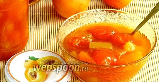 Абрикосовое варенье с кусочками ананаса