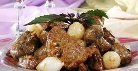 Говядина с шампиньонами