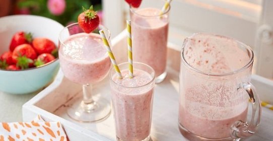 Клубничный безалкогольный коктейль