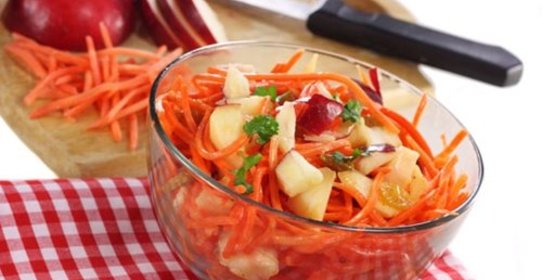 Салат из моркови с маслом