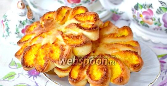 Булочки «Кокосовые цветочки»