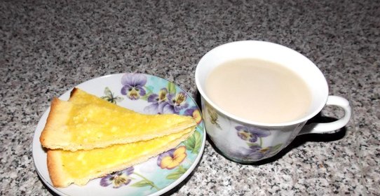 Творожно - ванильная ватрушка