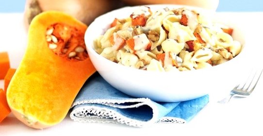 Паста с тыквой и голубым сыром