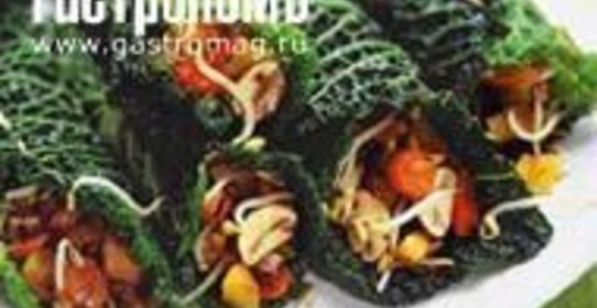 Рулеты из овощей и савойской капусты