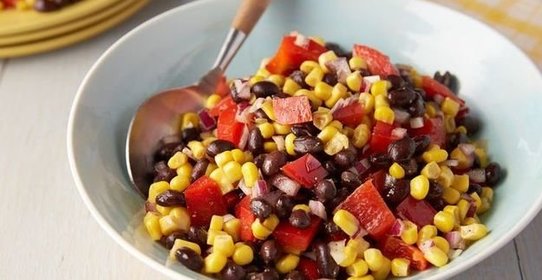 Салат из кукурузы и фасоли
