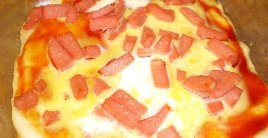 Яичная пицца