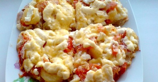 Курица, тушенная с овощами и картошкой